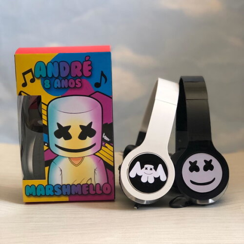 Kit com 20 Unidades Dj Marshmello Fones Prsonalizados