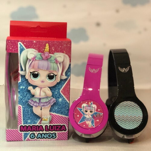 Kit com 20 Unidades Fone Lol Unicornio Personalizado