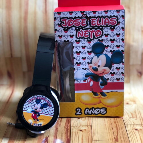Kit com 20 Unidades Mickey e Minnie Fones Personalizados