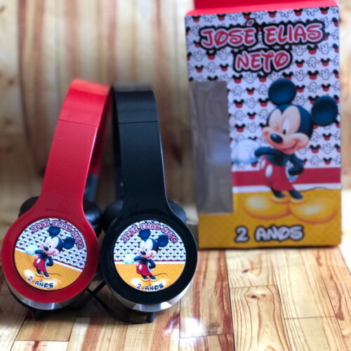 Kit com 20 Unidades Mickey e Minnie Fones Personalizados