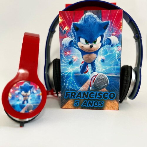 Kit com 20 Unidades Sonic Fones Personalizados