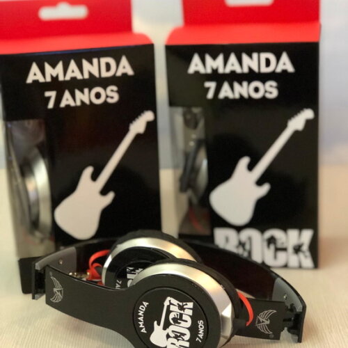 Kit com 25 Unidades Rock Fone Personalizados