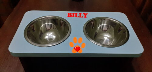 Comedouro Duplo Personalizado Cães