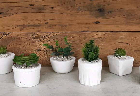 2 Quadros + 7 Nichos + 11 Vasinhos com Pratinhos - Leila