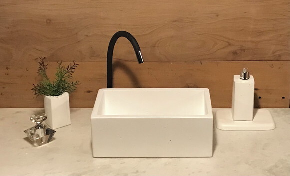 Cuba de Concreto C/válvula Oculta-50x30x12cm-industrial Reta