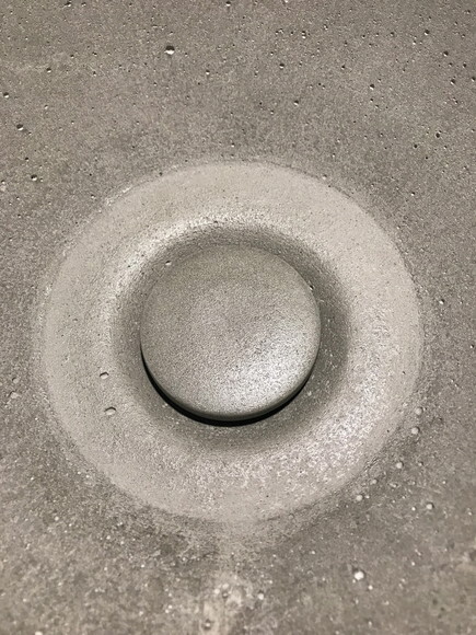 Cuba de Concreto Ø 35x10cm - Sob Encomenda