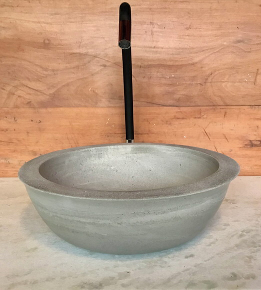 Cuba de Concreto Ø 35x10cm - Sob Encomenda