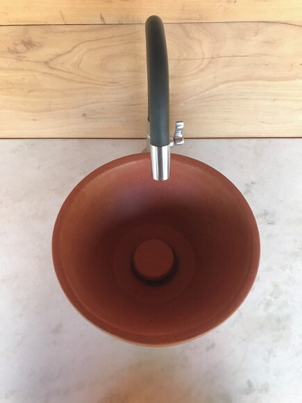 Cuba de Concretoø25cm-terra de Siena Naturalc/válvula Oculta