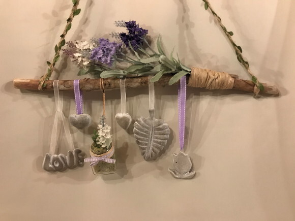 ENFEITE PROVENÇAL- PINGENTES E FLORES- consulte fitas