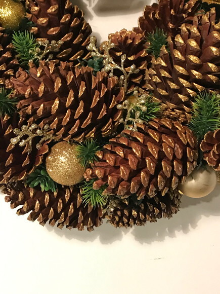 Guirlanda de Natal Dourada