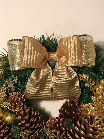 Guirlanda de Natal Dourada