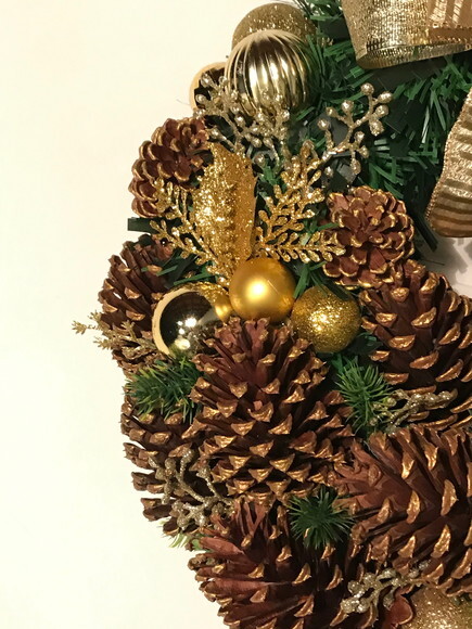 Guirlanda de Natal Dourada