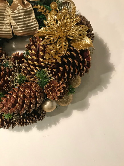 Guirlanda de Natal Dourada