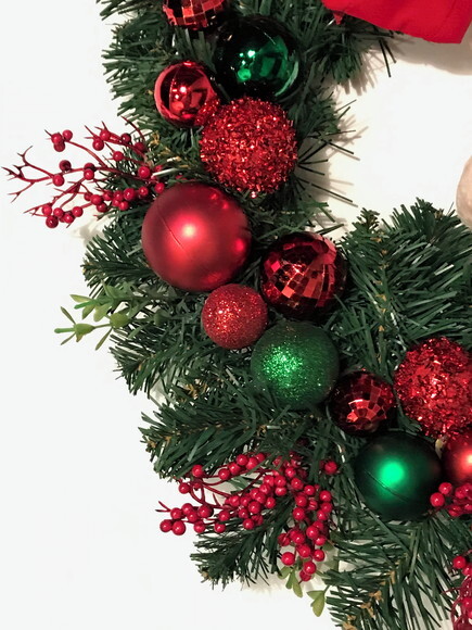 Guirlanda de Natal Vermelha com Urso-consulte