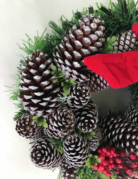 Guirlanda de Natal-ramos de Cerejas e Flores-consulte