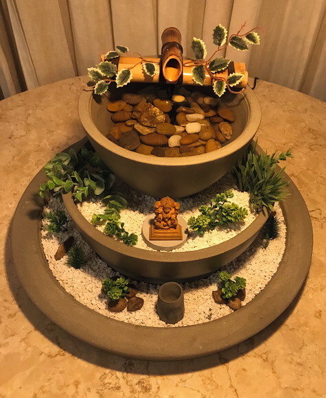 Jardim Zen com Fonte (7 Peças) - Sob Encomenda