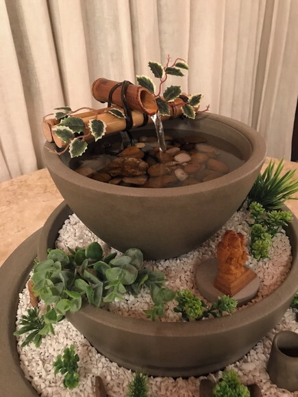 Jardim Zen com Fonte (7 Peças) - Sob Encomenda