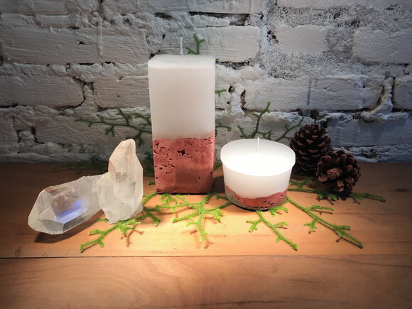 KIT 2 VELAS- PALMA - DE - SANTA - RITA