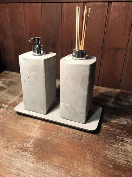 Kit Lavabo De Cimento (3 Peças) - Gisele