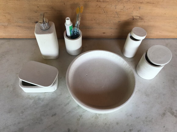 Kit Personalizado de Cimento Branco p/ Banheiro