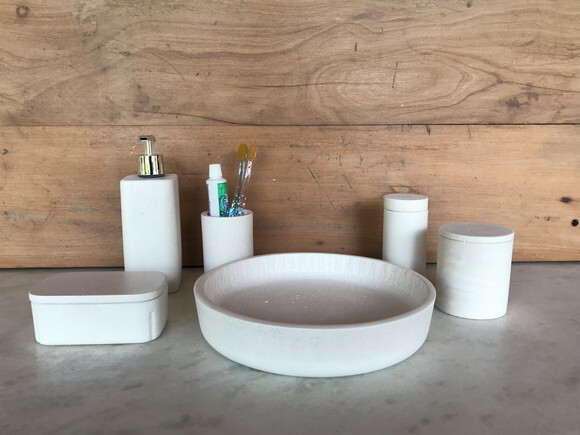Kit Personalizado de Cimento Branco p/ Banheiro