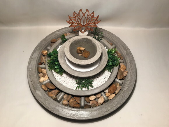 KIT PERSONALIZADO JARDIM ZEN FLOR DE LÓTUS - SOB ENCOMENDA