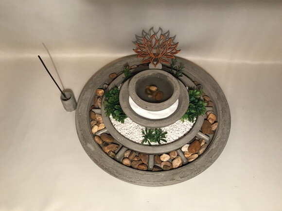 KIT PERSONALIZADO JARDIM ZEN FLOR DE LÓTUS - SOB ENCOMENDA