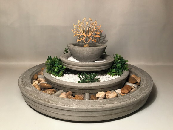 KIT PERSONALIZADO JARDIM ZEN FLOR DE LÓTUS - SOB ENCOMENDA