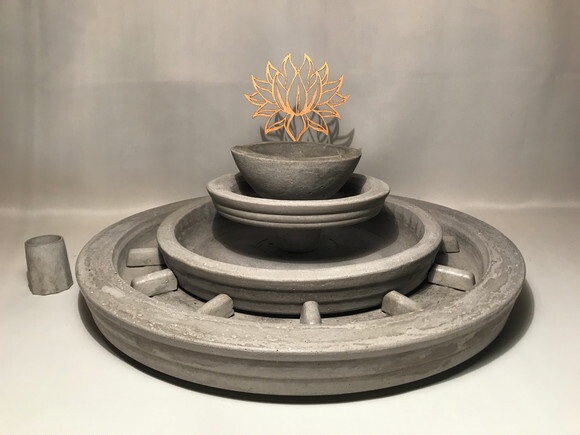 KIT PERSONALIZADO JARDIM ZEN FLOR DE LÓTUS - SOB ENCOMENDA