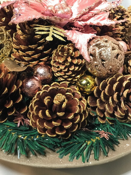 Natal - Arranjo Rose Gold Luxo- Consulte