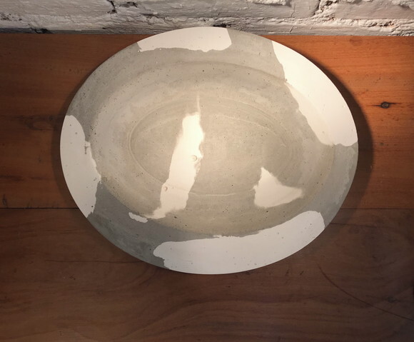 Peça Decorativa Oval Marmorizada -terrário/fruteira