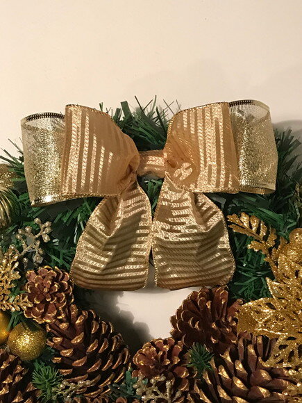 Guirlanda de Natal Dourada