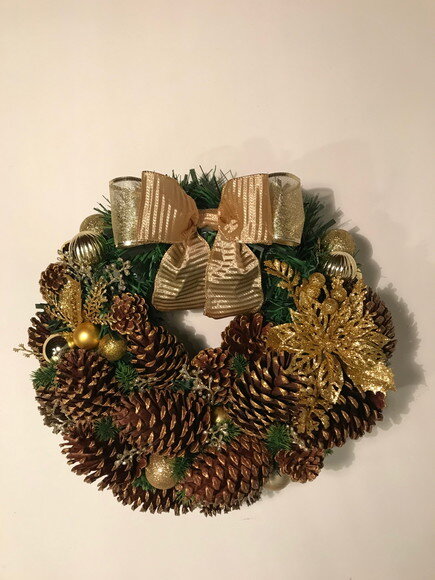 Guirlanda de Natal Dourada