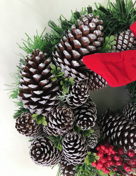 Guirlanda de Natal-ramos de Cerejas e Flores-consulte
