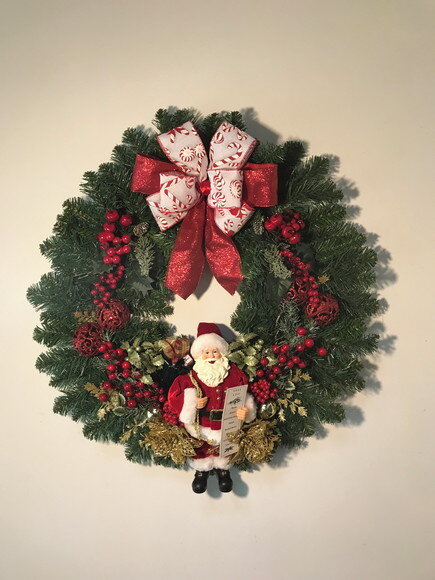 GUIRLANDA NATALINA SOB ENCOMENDA COM PAPAI NOEL-EMILENE