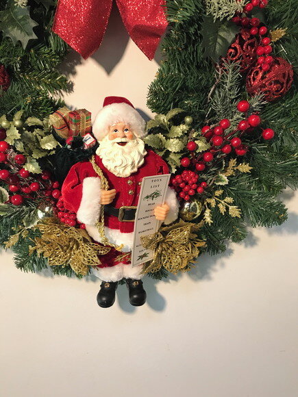 GUIRLANDA NATALINA SOB ENCOMENDA COM PAPAI NOEL-EMILENE