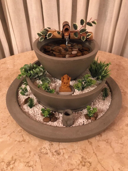 Jardim Zen com Fonte (7 Peças) - Sob Encomenda