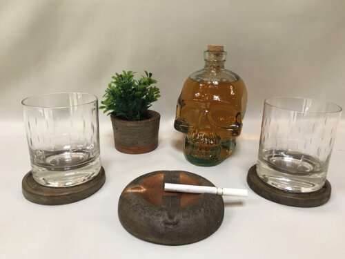 Kit Cinzeiro / Porta Vela ou Copo / Cachepô