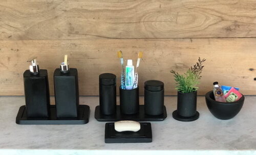 Kit Personalizado Black (11 Peças) Banheiro - Adriana