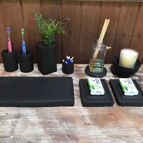 KIT PERSONALIZADO BLACK (9 PEÇAS) BANHEIRO - SOB ENCOMENDA