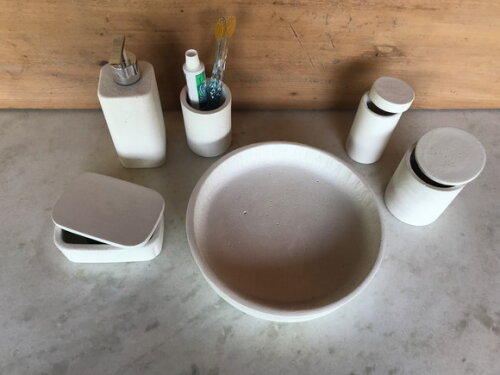 Kit Personalizado de Cimento Branco p/ Banheiro