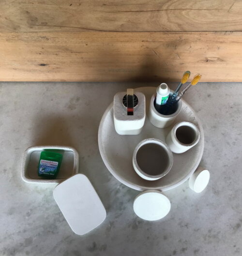 Kit Personalizado de Cimento Branco p/ Banheiro