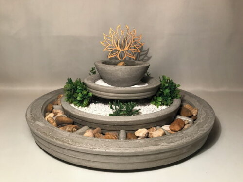 KIT PERSONALIZADO JARDIM ZEN FLOR DE LÓTUS - SOB ENCOMENDA