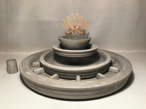 KIT PERSONALIZADO JARDIM ZEN FLOR DE LÓTUS - SOB ENCOMENDA