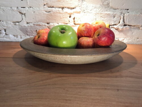 Peça Decorativa Oval-terrário/fruteira com Betume