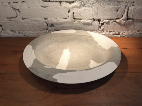 Peça Decorativa Oval Marmorizada -terrário/fruteira