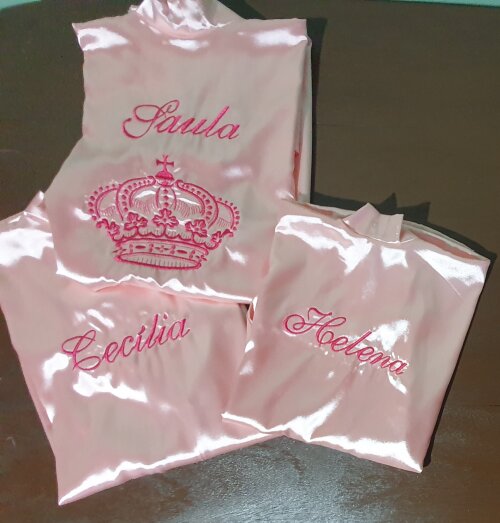 Kit 3 Robe de Cetim Infantil