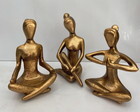 Trio de Yoga. yoga, escultura yoga, escultura trio de yoga