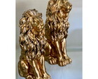 Escultura Dupla de Leões