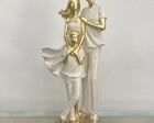 Escultura Casal com filho
